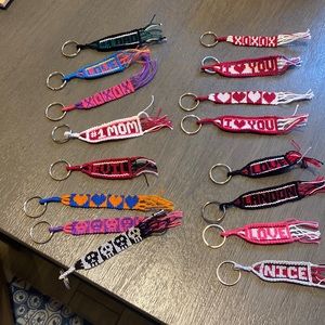 Key chains !! Fun colors and different designs. Hand made.